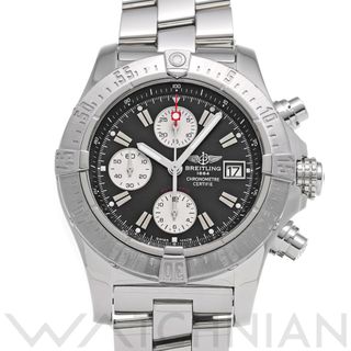 ブライトリング(BREITLING)の中古 ブライトリング BREITLING A338B95PRS ブラック /シルバー メンズ 腕時計(腕時計(アナログ))