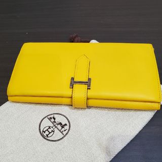 エルメス(Hermes)のエルメス　HERMES  べアンスフレ　イエロー　長財布(財布)