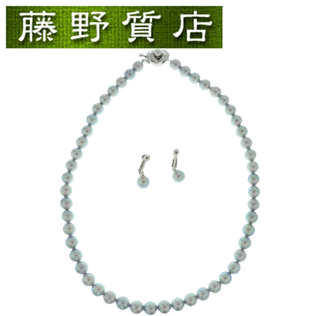 TASAKI(タサキ)のタサキ TASAKI 田崎 パール ネックレス パール イヤリング SV × パール K14 WG × パール 箱 8931 レディースのアクセサリー(ネックレス)の商品写真