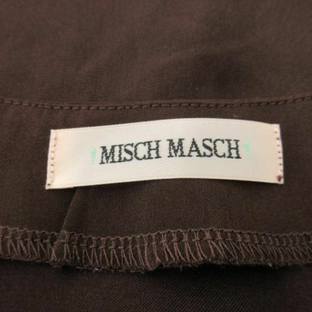 MISCH MASCH(ミッシュマッシュ)のミッシュマッシュ ショルダードレープとろカットソー M 茶 230731CK6A レディースのトップス(カットソー(長袖/七分))の商品写真