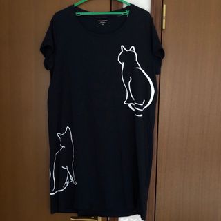 ワンピース　猫　(ロングワンピース/マキシワンピース)