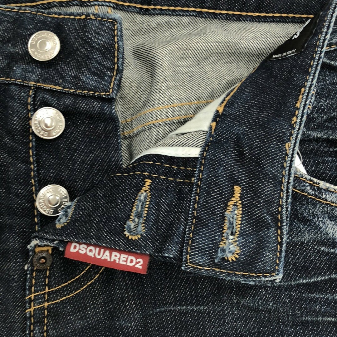 DSQUARED2(ディースクエアード)のDSQUARED2 ディースクエアード 16AW Coolgirl Cropped Jeans スリムクロップドデニムパンツ インディゴブルー 36 S75LA0770 レディースのパンツ(デニム/ジーンズ)の商品写真