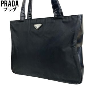 プラダ(PRADA)の良品　PRADA プラダ　トートバッグ　ブラック　パテントレザー　ブラック　黒(トートバッグ)