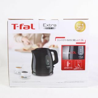 ティファール(T-fal)のT-fal ティファール 電気ケトル おしゃれ ケトル 1.0Ⅼ　黒　KO1718JP(調理機器)