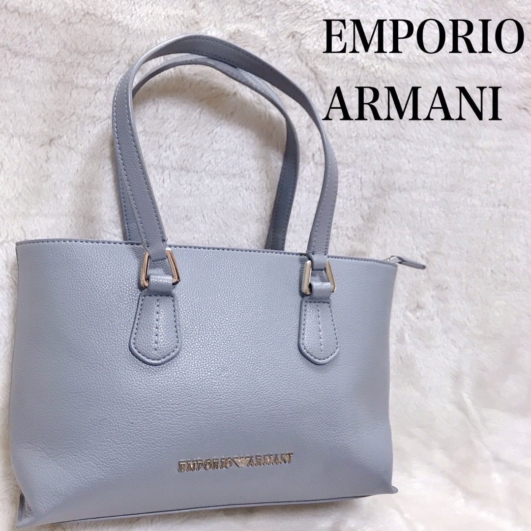 Emporio Armani(エンポリオアルマーニ)の美品 EMPORIO ARMANI オールレザー トートバッグ ハンドバッグ レディースのバッグ(ハンドバッグ)の商品写真