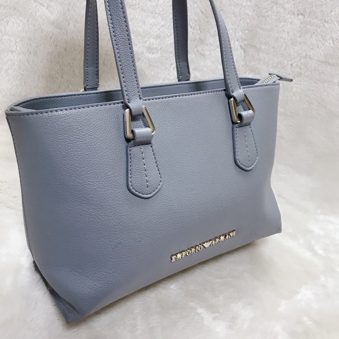 Emporio Armani(エンポリオアルマーニ)の美品 EMPORIO ARMANI オールレザー トートバッグ ハンドバッグ レディースのバッグ(ハンドバッグ)の商品写真