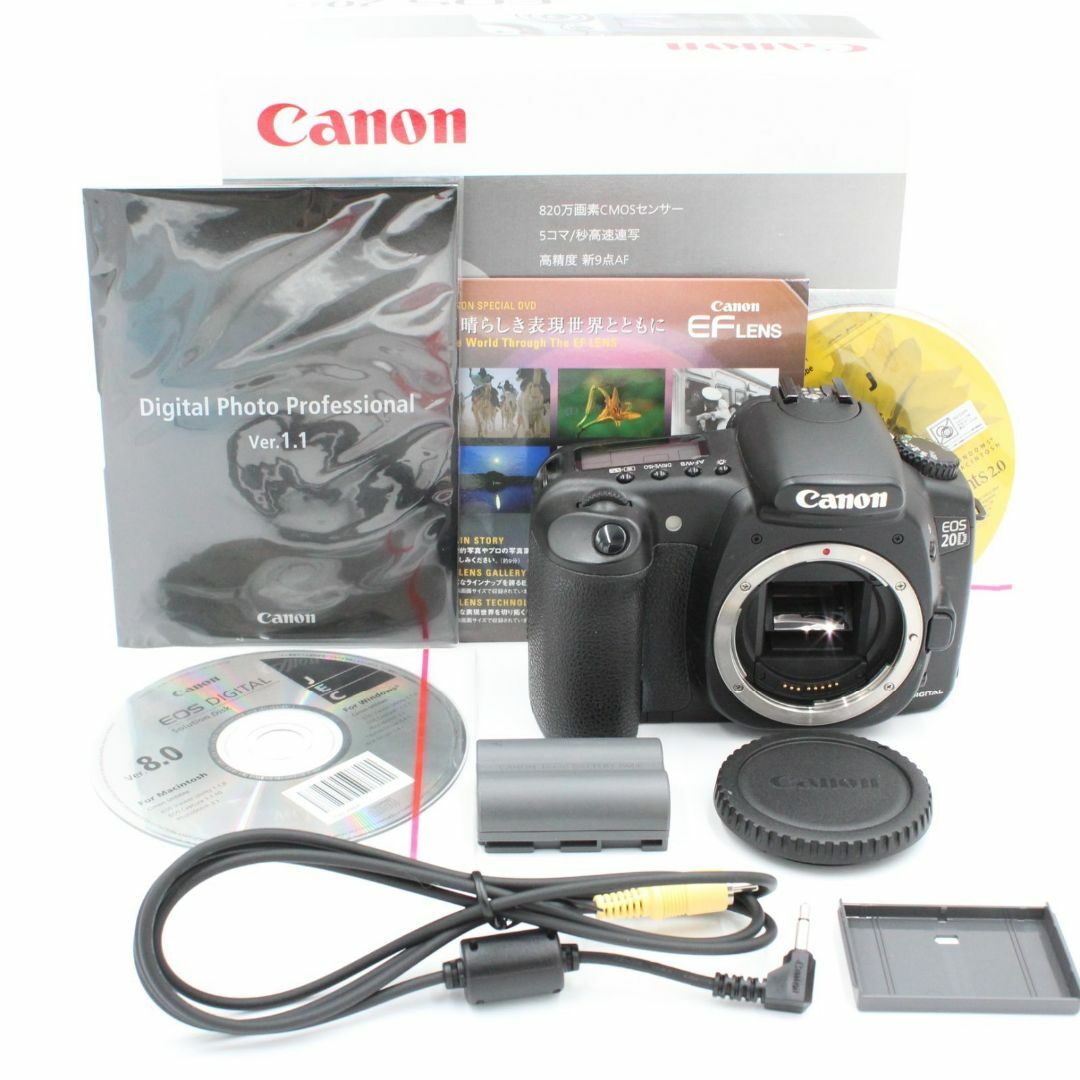 Canon(キヤノン)の元箱付き。★美品★ CANON キヤノン CANON EOS 20D スマホ/家電/カメラのカメラ(デジタル一眼)の商品写真