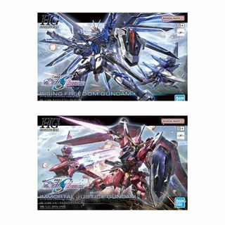 バンダイ(BANDAI)の【新品】HG ライジングフリーダムガンダム&イモータルジャスティスガンダム (模型/プラモデル)