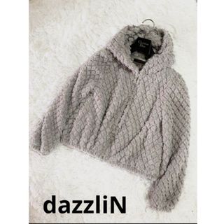 dazzliNダズリン ダイヤカット グロップド ファー シャギージャケット