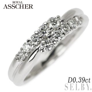 ロイヤルアッシャー Pt900 ダイヤモンド リング 0.39ct(リング(指輪))