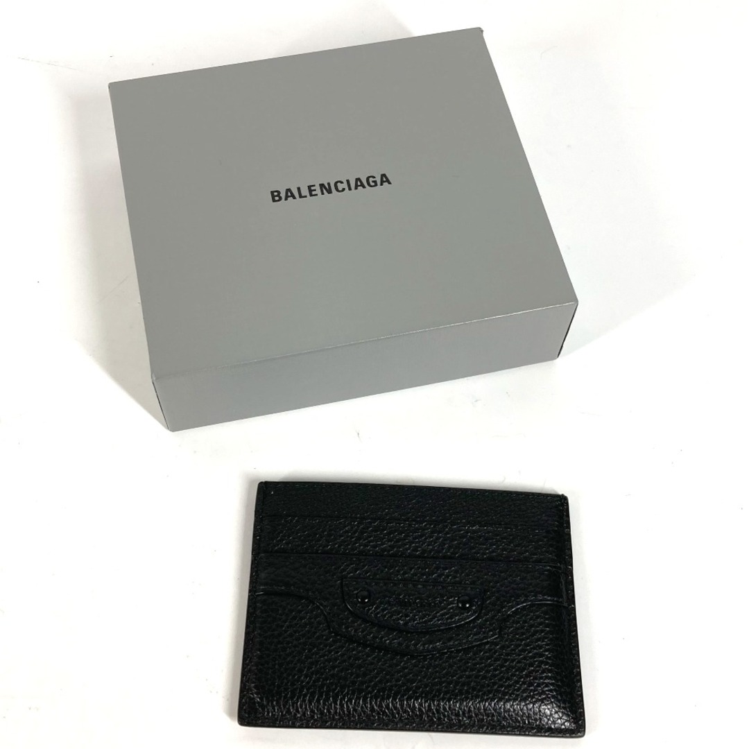 Balenciaga(バレンシアガ)のバレンシアガ BALENCIAGA ネオクラシック 640109 名刺入れ パスケース カードケース レザー ブラック 未使用 レディースのファッション小物(パスケース/IDカードホルダー)の商品写真