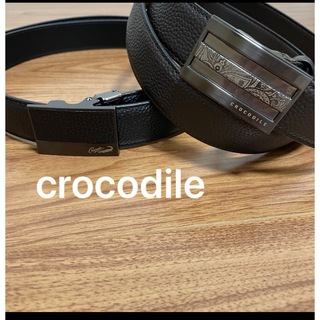 クロコダイル(Crocodile)のメンズ　ベルト　セット　クロコダイル　バックルベルト crocodile(レザーベルト)