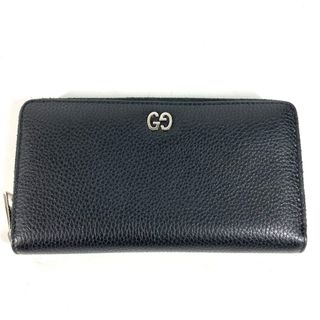 グッチ(Gucci)のグッチ GUCCI ドリアン 473928 ロングウォレット ラウンドファスナー 長財布 レザー ブラック(長財布)