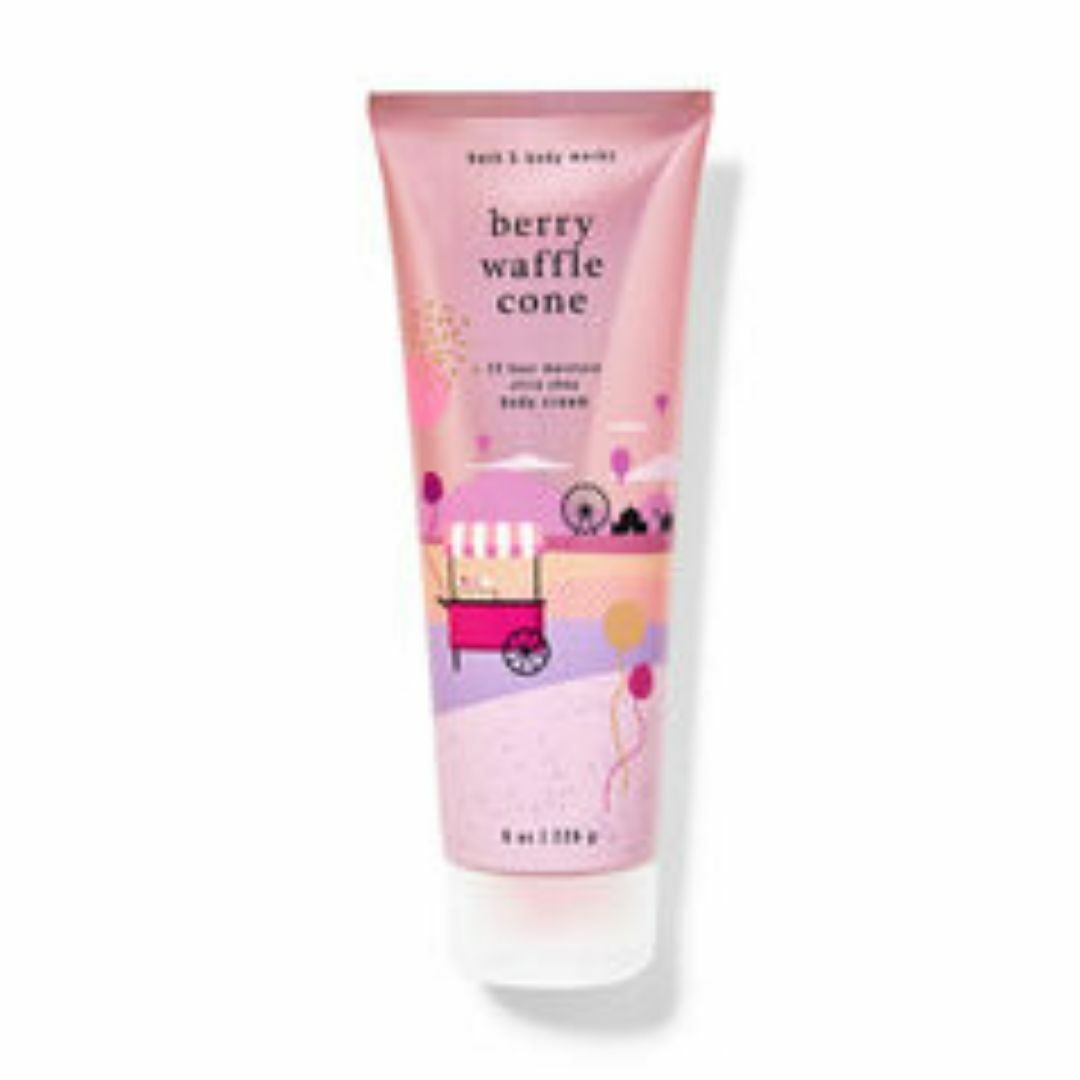 Bath & Body Works(バスアンドボディーワークス)のBB0159  BERRY WAFFLE CONE Body Cream コスメ/美容のボディケア(ボディクリーム)の商品写真