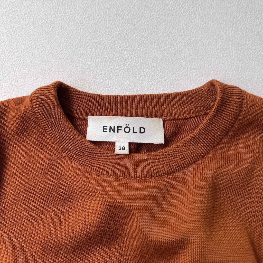 ENFOLD(エンフォルド)のENFOLDE エンフォルド　ニット　セーター　ハイゲージ　ドルマントップス レディースのトップス(ニット/セーター)の商品写真