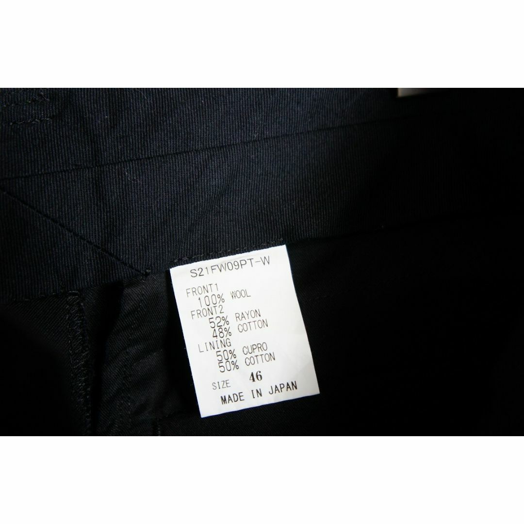 美品21AW ソウシオオツキ フレア スラックス パンツ 黒309O▲ メンズのパンツ(スラックス)の商品写真
