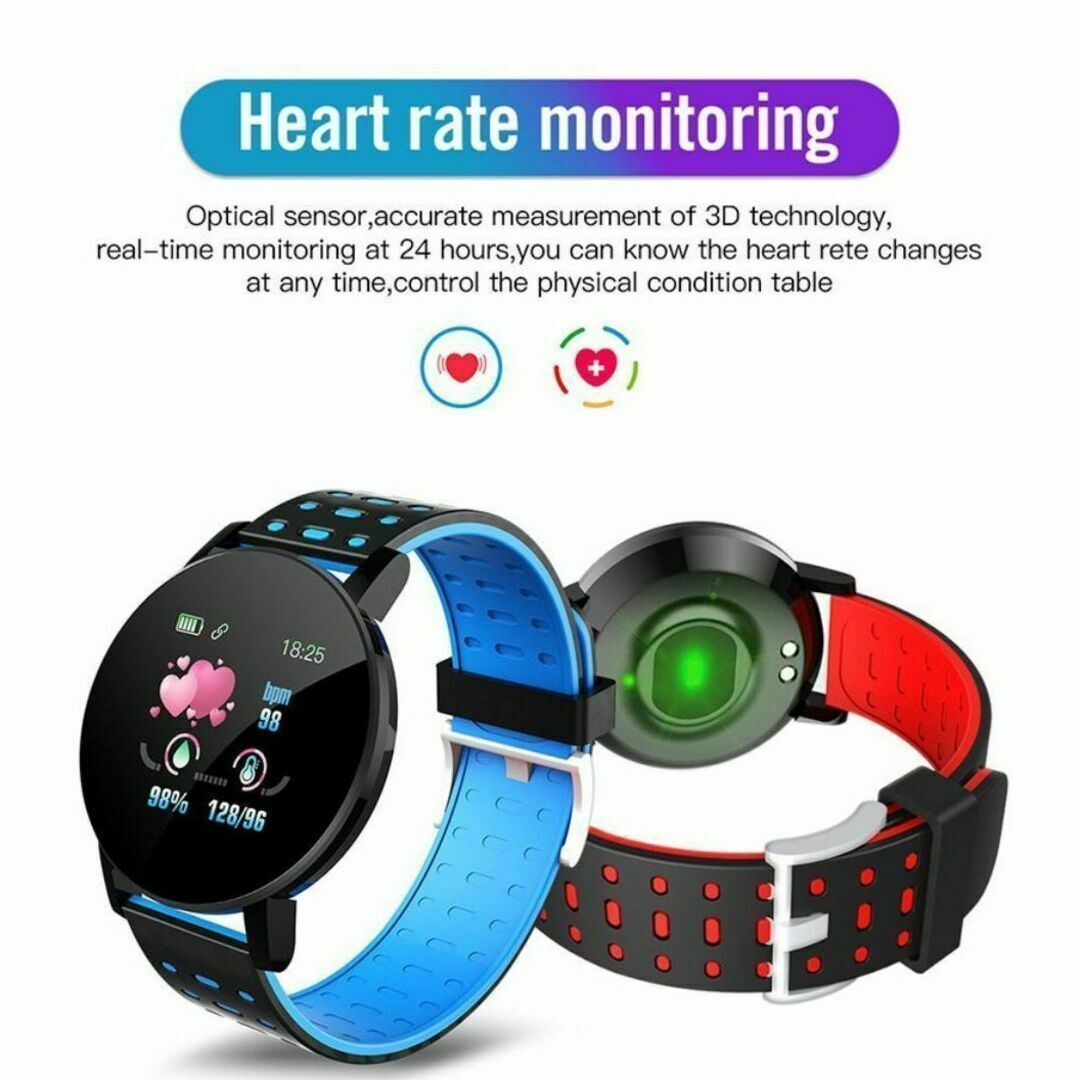 新品　バイカラー　U-Watch　スマートウォッチ　通知　健康管理　グリーン メンズの時計(腕時計(デジタル))の商品写真