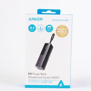 アンカー(Anker)のAnker 　アンカー　511 Power Bank PowerCore Fusion 5000　5000mAhモバイルバッテリー搭載 USB充電器　USB PD対応 PSE技術基準適合　コンセント 一体型　PowerIQ 3.0　Gen2　搭載　折りたたみ式プラグ　(バッテリー/充電器)