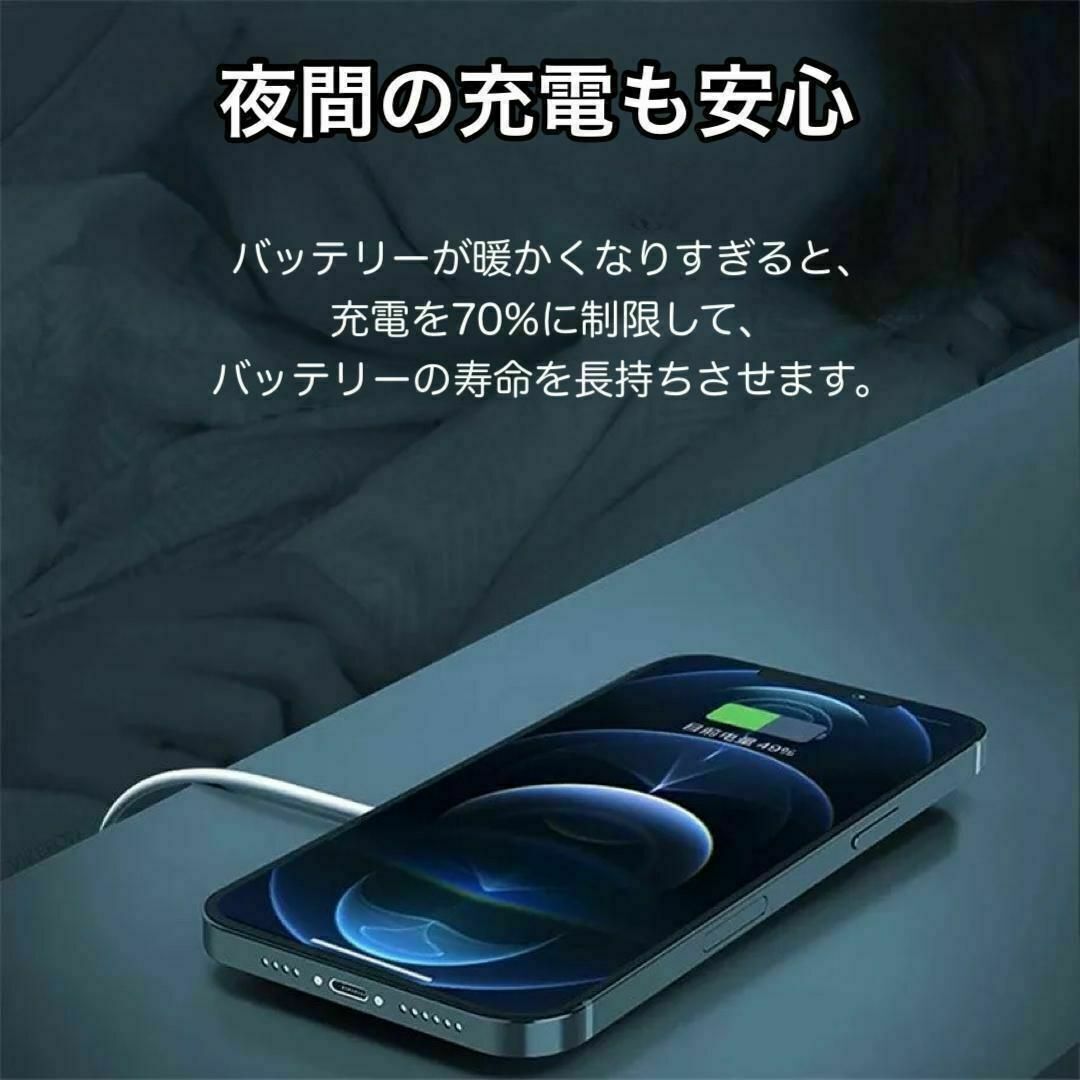 新品　30W　置くだけ簡単　ワイヤレス　充電器　iPhone 14 13 12 スマホ/家電/カメラのスマートフォン/携帯電話(バッテリー/充電器)の商品写真