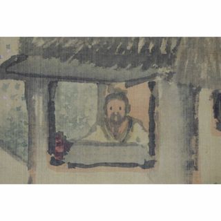真作】鈴木松年/百僊/春山幽居図/梅花山水人物図/掛軸☆宝船☆Z 真作】鈴木松年/百僊/春山幽居図/梅花山水人物図/掛軸☆宝船☆Z