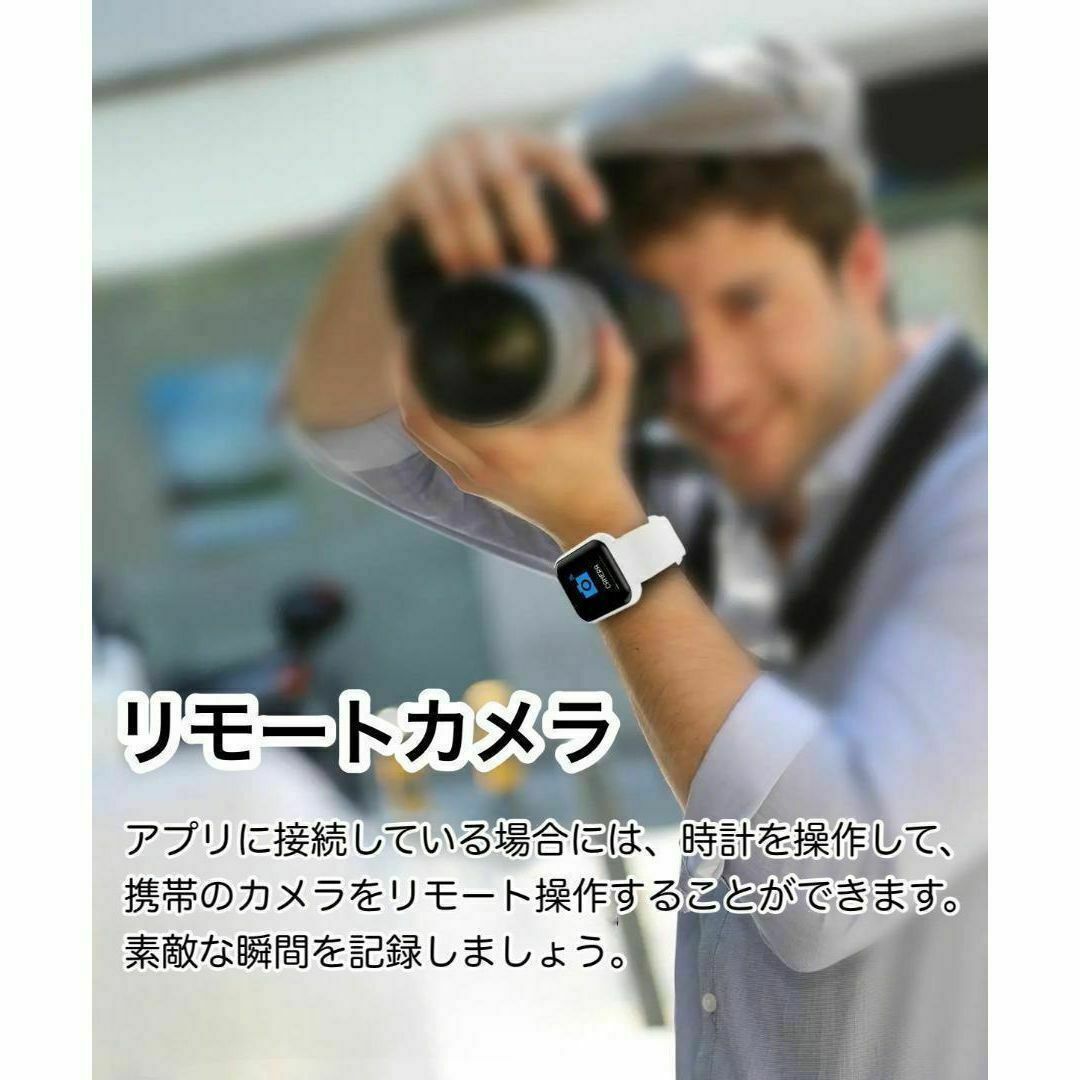 軽量　Y68　スマートウォッチ　Lefun　シリコンベルト　シルバーアッシュ メンズの時計(腕時計(デジタル))の商品写真