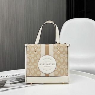 COACH - COACH コーチ 19915 トートバッグ シグネチャー ストライプ 赤