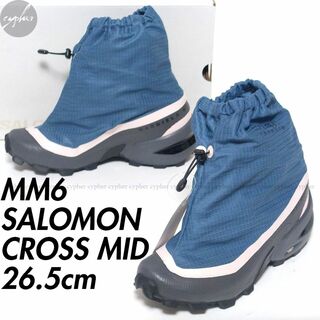 サロモン(SALOMON)の26.5 新品 MM6 メゾンマルジェラ SALOMON CROSS MID 青(スニーカー)