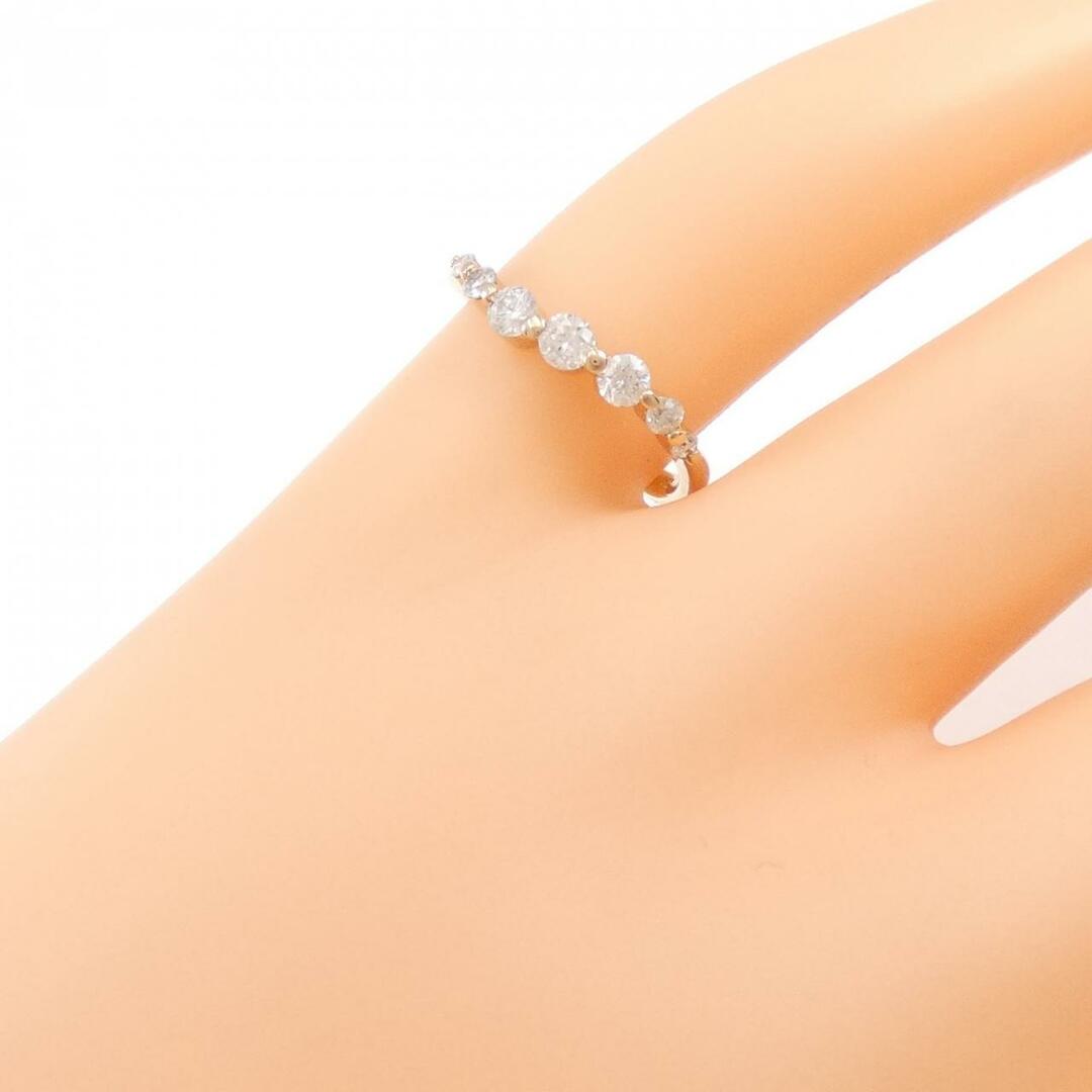 K18PG ダイヤモンド リング 0.23CT レディースのアクセサリー(リング(指輪))の商品写真