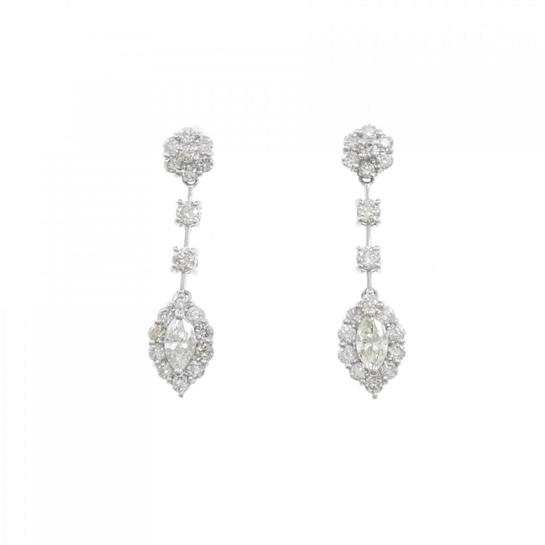 新品】PT ダイヤモンド ピアス 0.70CT 新品】PT ダイヤモンド ピアス 0.70CT