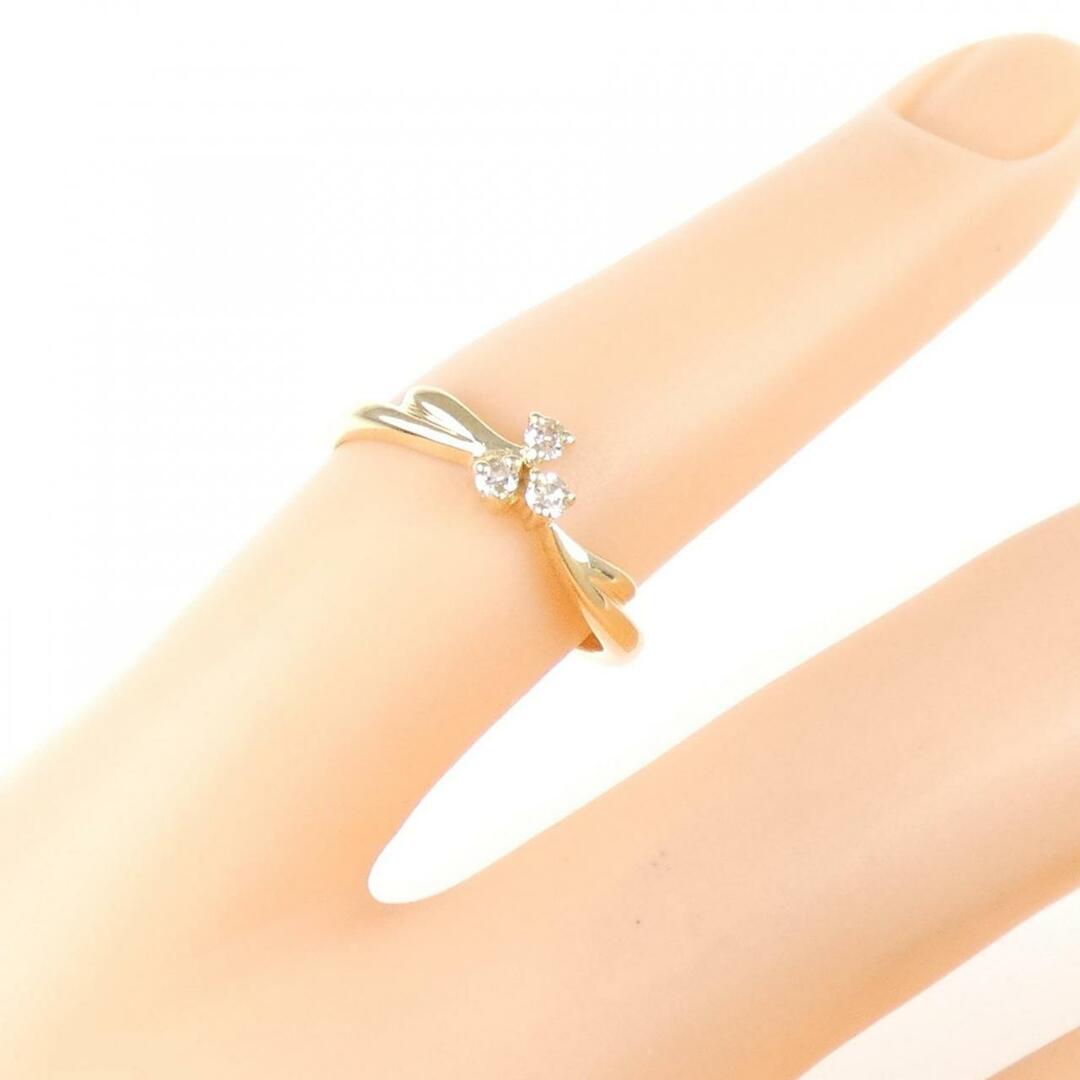 K18YG ダイヤモンド ピンキー リング 0.05CT レディースのアクセサリー(リング(指輪))の商品写真