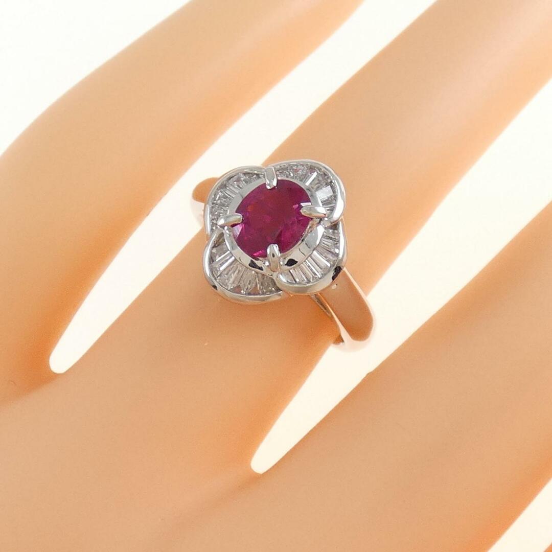 PT ルビー リング 0.88CT レディースのアクセサリー(リング(指輪))の商品写真