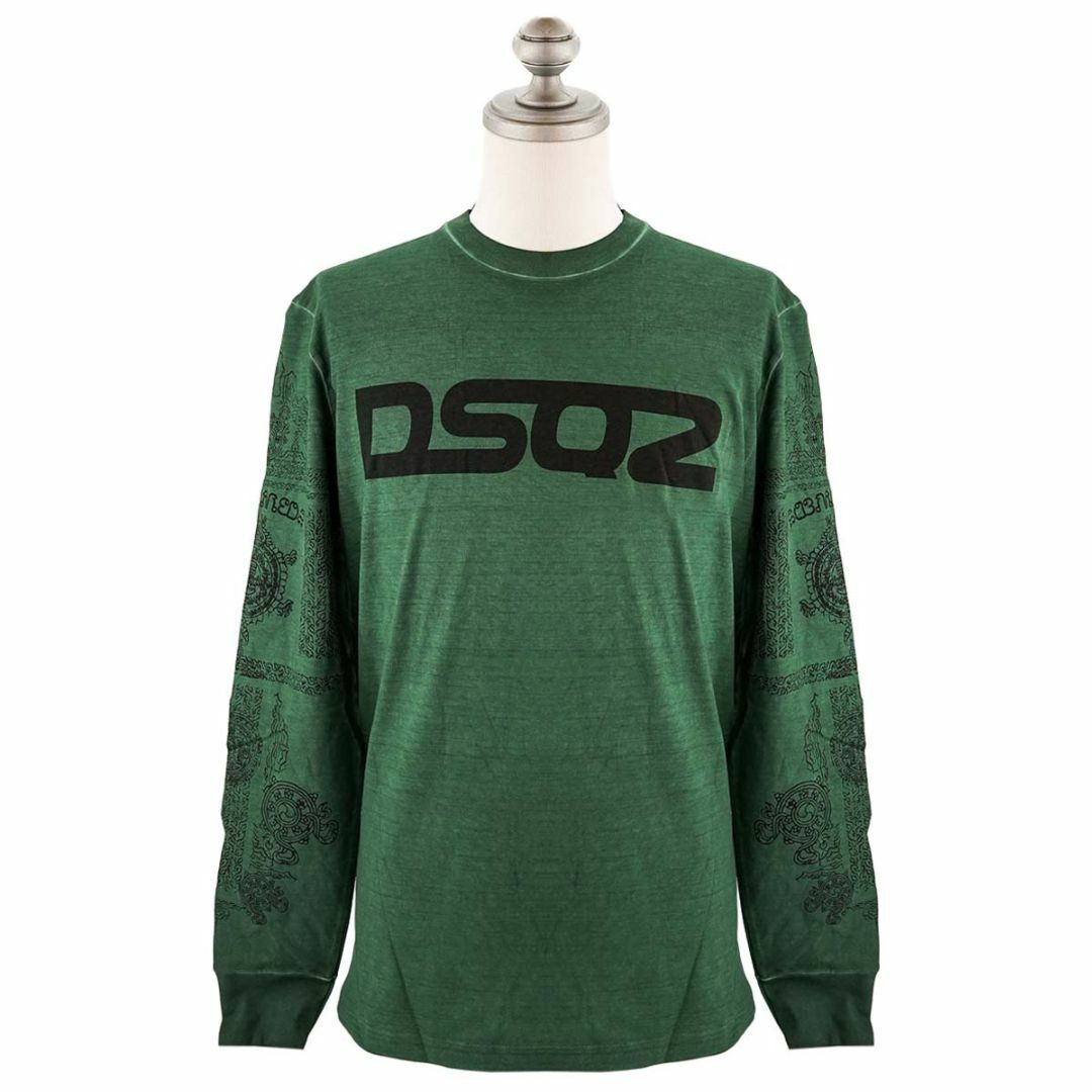 DSQUARED2(ディースクエアード)のDSQUARED2 ディースクエアード ロングTシャツ S71GD1277 S22507 OVER SURF T-SHIRT メンズ 727 MILITARY GREEN Mサイズ メンズのトップス(Tシャツ/カットソー(七分/長袖))の商品写真