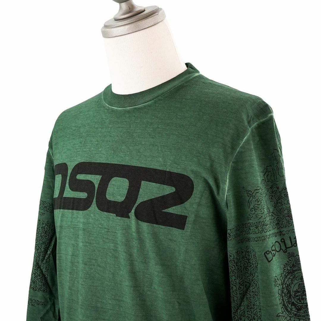 DSQUARED2(ディースクエアード)のDSQUARED2 ディースクエアード ロングTシャツ S71GD1277 S22507 OVER SURF T-SHIRT メンズ 727 MILITARY GREEN Mサイズ メンズのトップス(Tシャツ/カットソー(七分/長袖))の商品写真