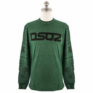 ディースクエアード(DSQUARED2)のDSQUARED2 ディースクエアード ロングTシャツ S71GD1277 S22507 OVER SURF T-SHIRT メンズ 727 MILITARY GREEN Lサイズ(Tシャツ/カットソー(七分/長袖))