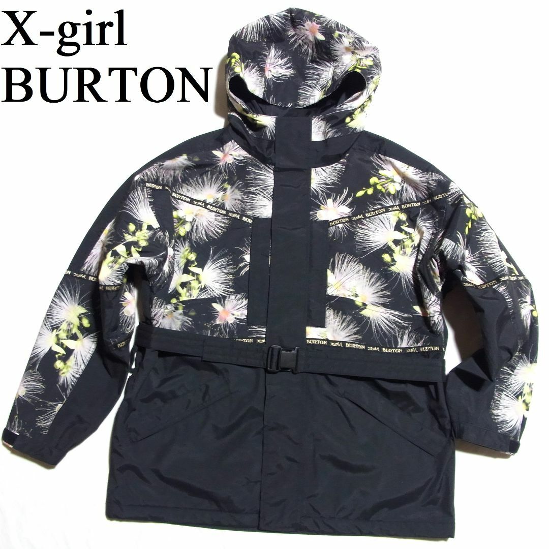 X-girl(エックスガール)のX-girl x BURTON 花柄 スノボ ジャケット スノーボード ウェア スポーツ/アウトドアのスノーボード(ウエア/装備)の商品写真