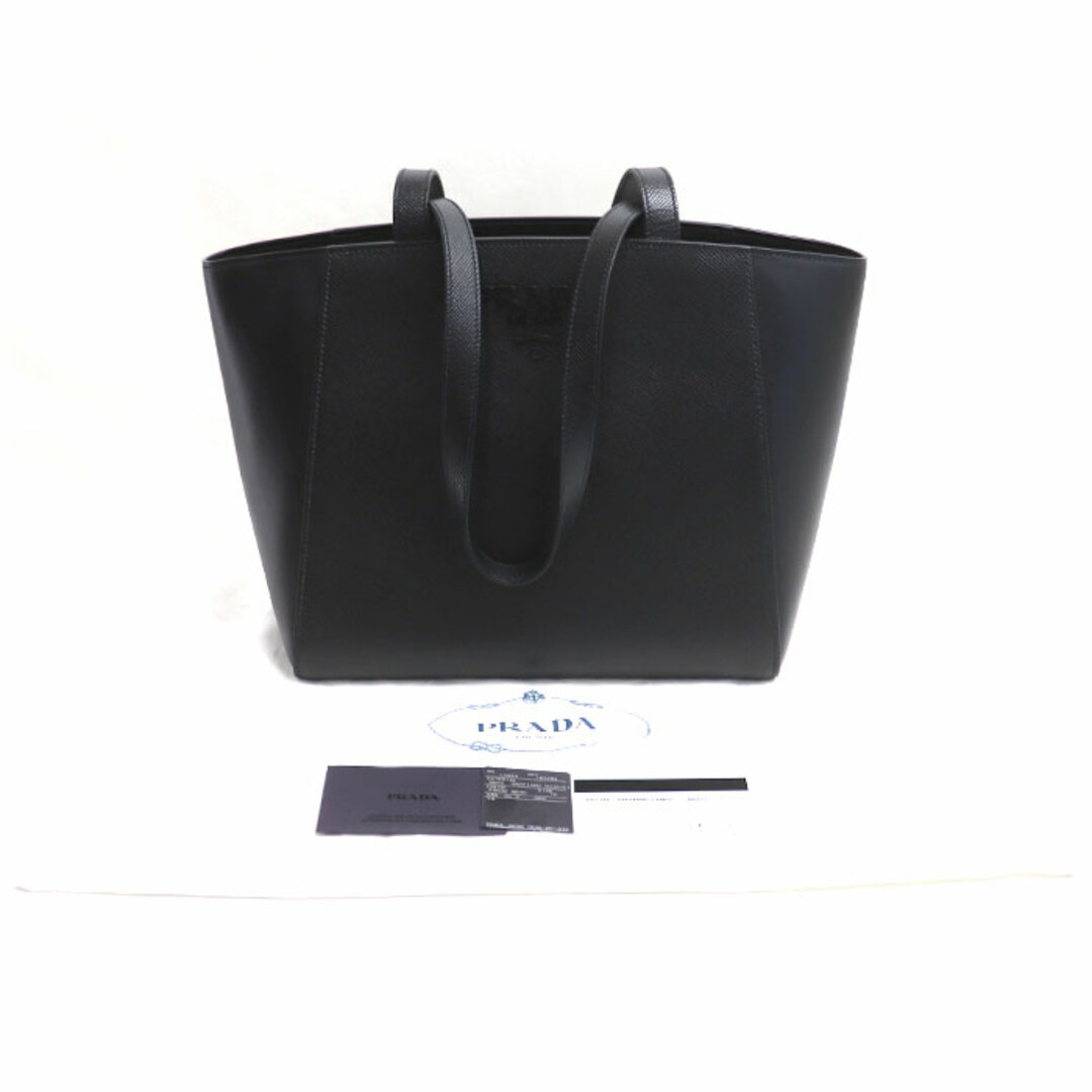 PRADA(プラダ)のPRADA プラダ サフィアーノキュイール トートバッグ ブラック 1BG284 2ERX F0002 レディース【中古】【美品】 レディースのバッグ(トートバッグ)の商品写真