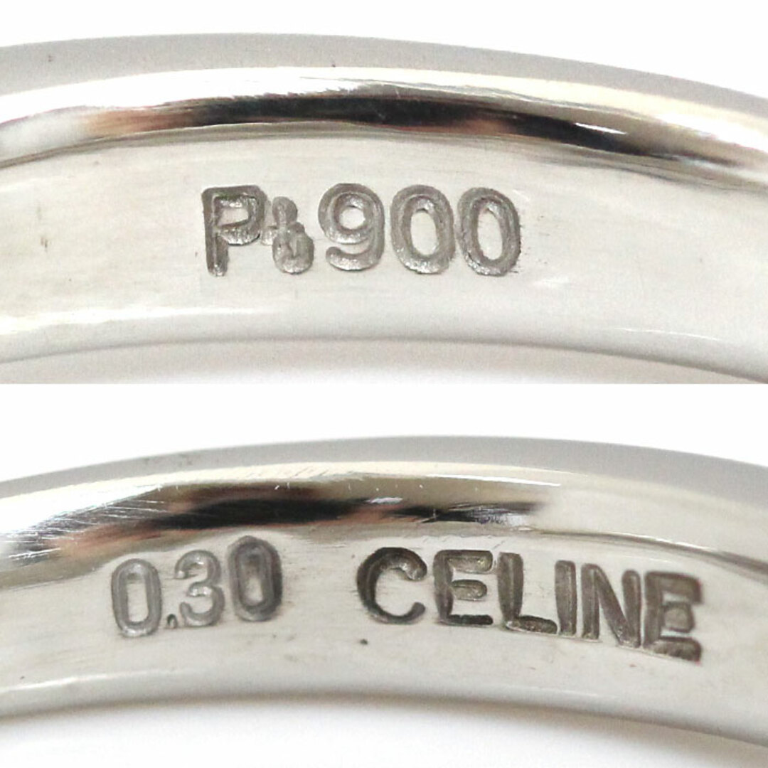 celine(セリーヌ)のCELINE セリーヌ Pt900プラチナ リング・指輪 ダイヤモンド0.30ct 14号 6.6g レディース【中古】【美品】 レディースのアクセサリー(リング(指輪))の商品写真
