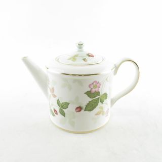 WEDGWOOD - 美品 WEDGWOOD ウェッジウッド ワイルドストロベリー パステル スモールティーポット 茶器 SO1054T 