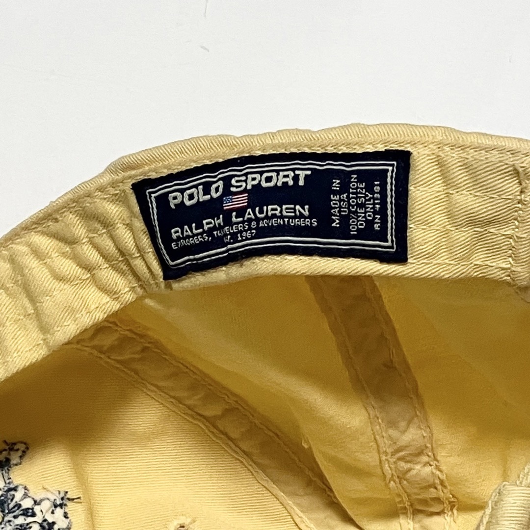 POLO RALPH LAUREN(ポロラルフローレン)のPOLO SPORT ポロスポーツ コットンキャップ USA製 90’s アロハ メンズの帽子(キャップ)の商品写真