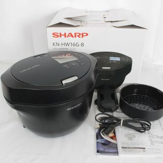 SHARP - シャープ ヘルシオ ホットクック KN-HW16G-B 水なし自動調理鍋 ブラック系 圧力鍋 SHARP 本体