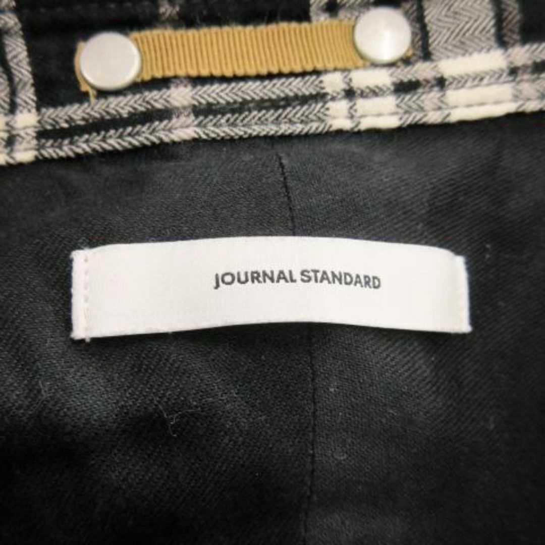 JOURNAL STANDARD(ジャーナルスタンダード)のジャーナルスタンダード 長袖チェックシャツ シワ加工 黒 230920AO1 レディースのトップス(シャツ/ブラウス(長袖/七分))の商品写真