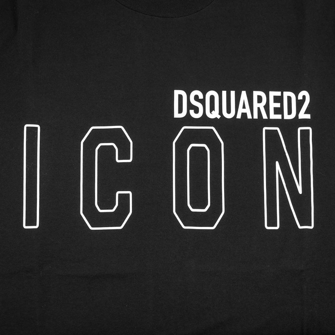 DSQUARED2(ディースクエアード)の DSQUARED2 ディースクエアード 半袖Tシャツ S79GC0063 S23009 メンズ 980 BLACK/WHITE Sサイズ メンズのトップス(Tシャツ/カットソー(半袖/袖なし))の商品写真