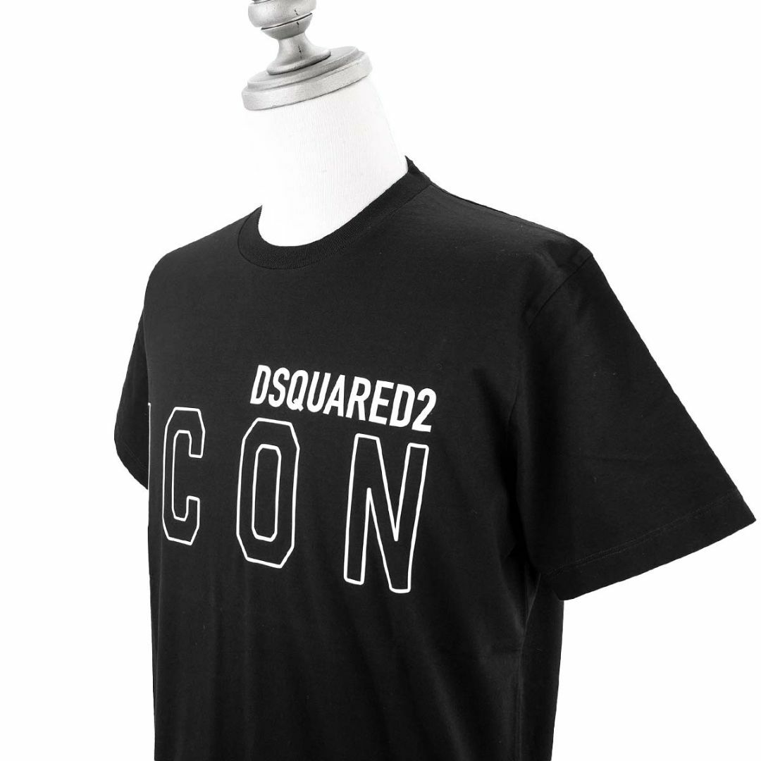 DSQUARED2(ディースクエアード)の DSQUARED2 ディースクエアード 半袖Tシャツ S79GC0063 S23009 メンズ 980 BLACK/WHITE Sサイズ メンズのトップス(Tシャツ/カットソー(半袖/袖なし))の商品写真