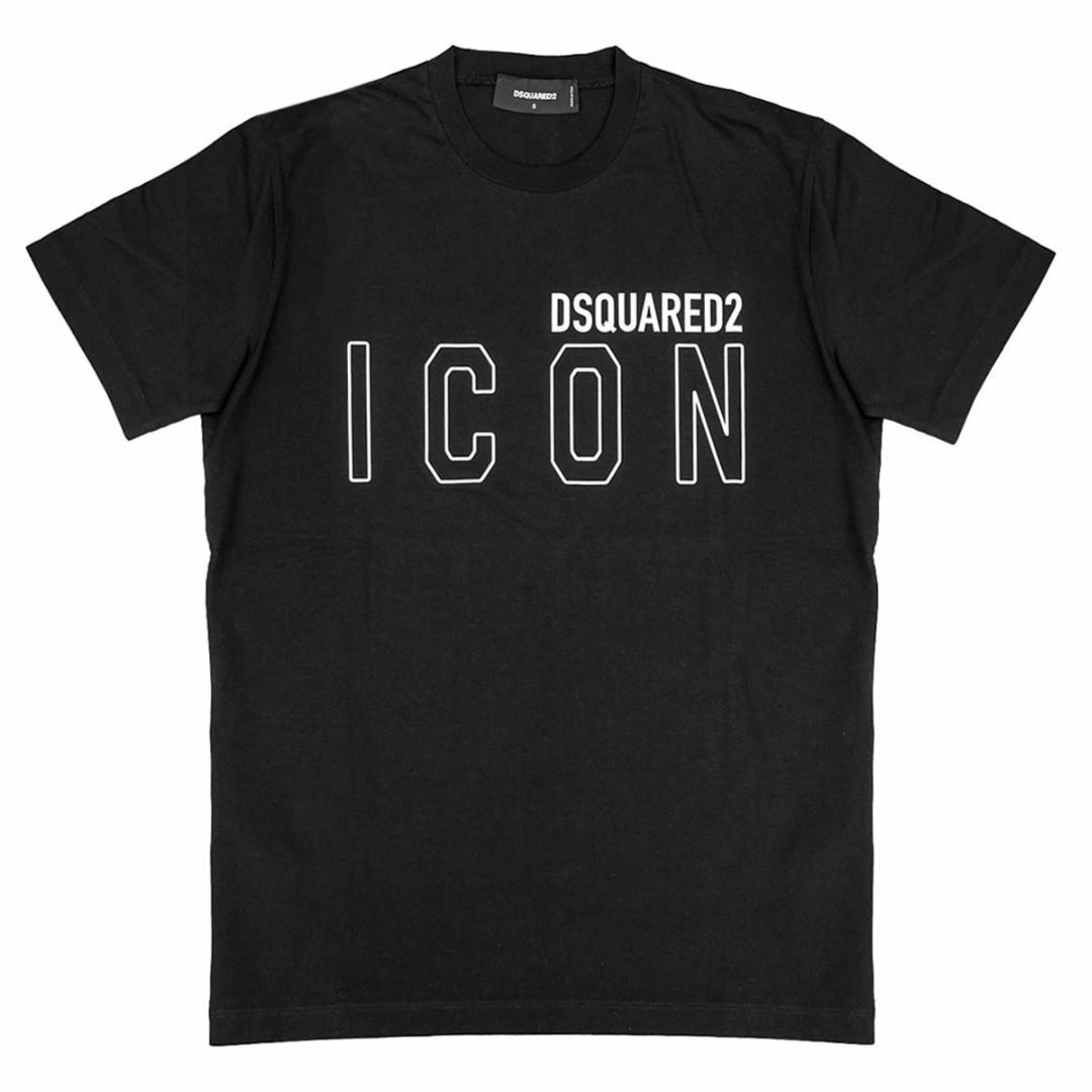 DSQUARED2(ディースクエアード)の DSQUARED2 ディースクエアード 半袖Tシャツ S79GC0063 S23009 メンズ 980 BLACK/WHITE Sサイズ メンズのトップス(Tシャツ/カットソー(半袖/袖なし))の商品写真