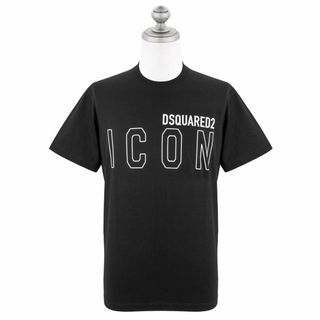 ディースクエアード(DSQUARED2)の DSQUARED2 ディースクエアード 半袖Tシャツ S79GC0063 S23009 メンズ 980 BLACK/WHITE Sサイズ(Tシャツ/カットソー(半袖/袖なし))