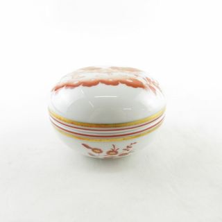 リチャードジノリ(Richard Ginori)の美品 Richard Ginori リチャードジノリ レッドコック ボンボニエール 小物入れ オレンジ 金彩 レア 希少 SY8873G (置物)