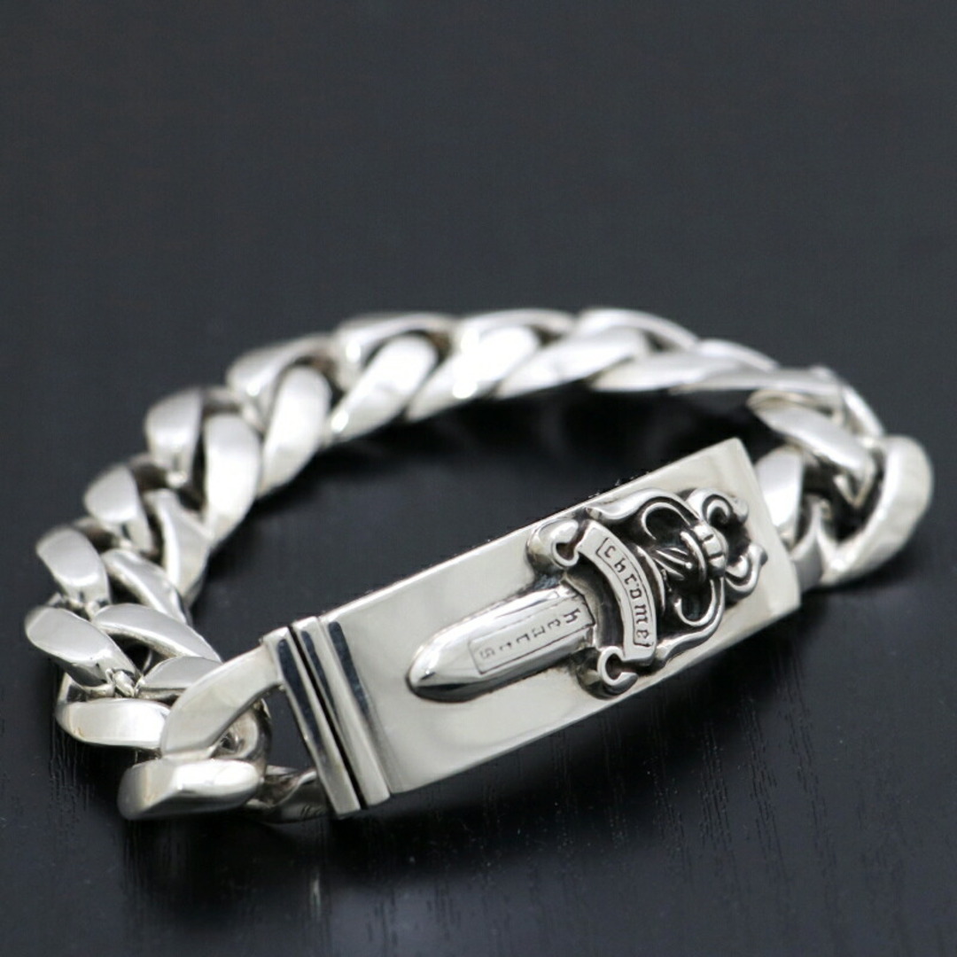 Chrome Hearts(クロムハーツ)のクロムハーツ 【CHROMEHEARTS】【保証書付】ダガー / クラシック IDブレスレット / 13リンク / 128.5ｇ【中古】121284 メンズのアクセサリー(ブレスレット)の商品写真