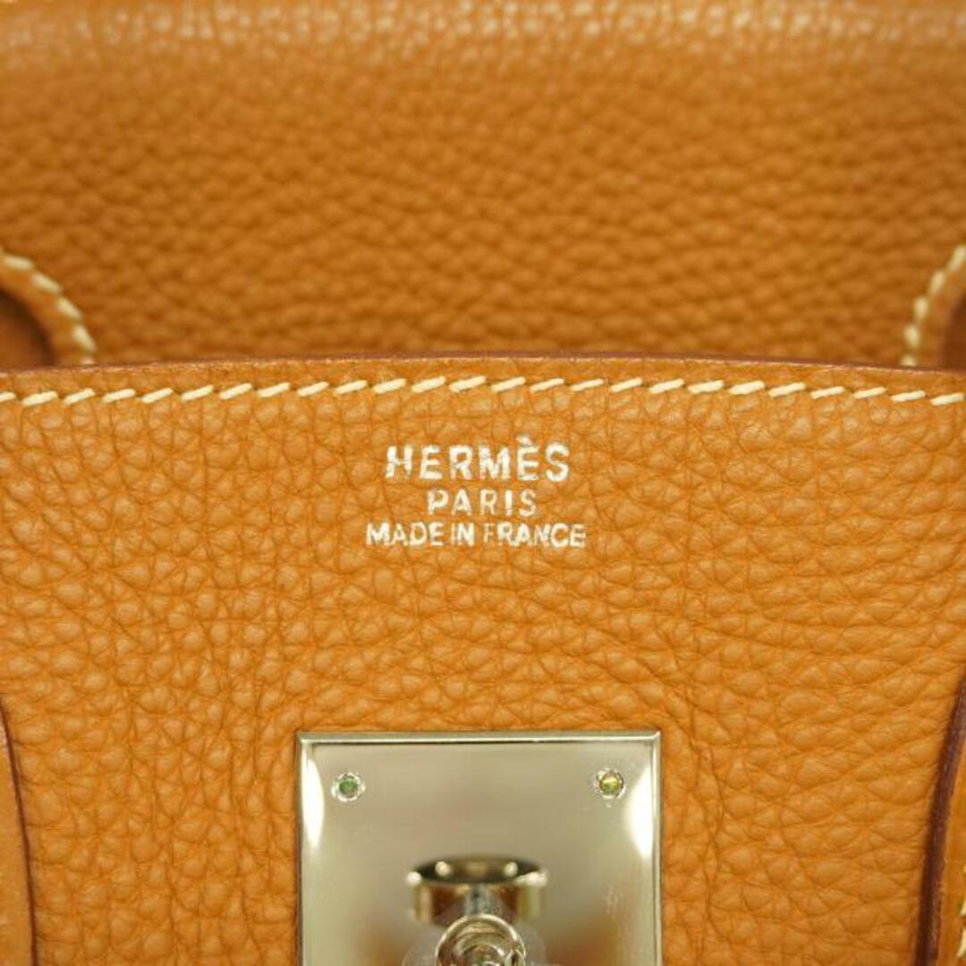 Hermes(エルメス)の【3cc2239-g】エルメス ハンドバッグ/バーキン30/□I刻印/トゴ/ゴールド/シルバー金具 【中古】 レディース レディースのバッグ(ハンドバッグ)の商品写真