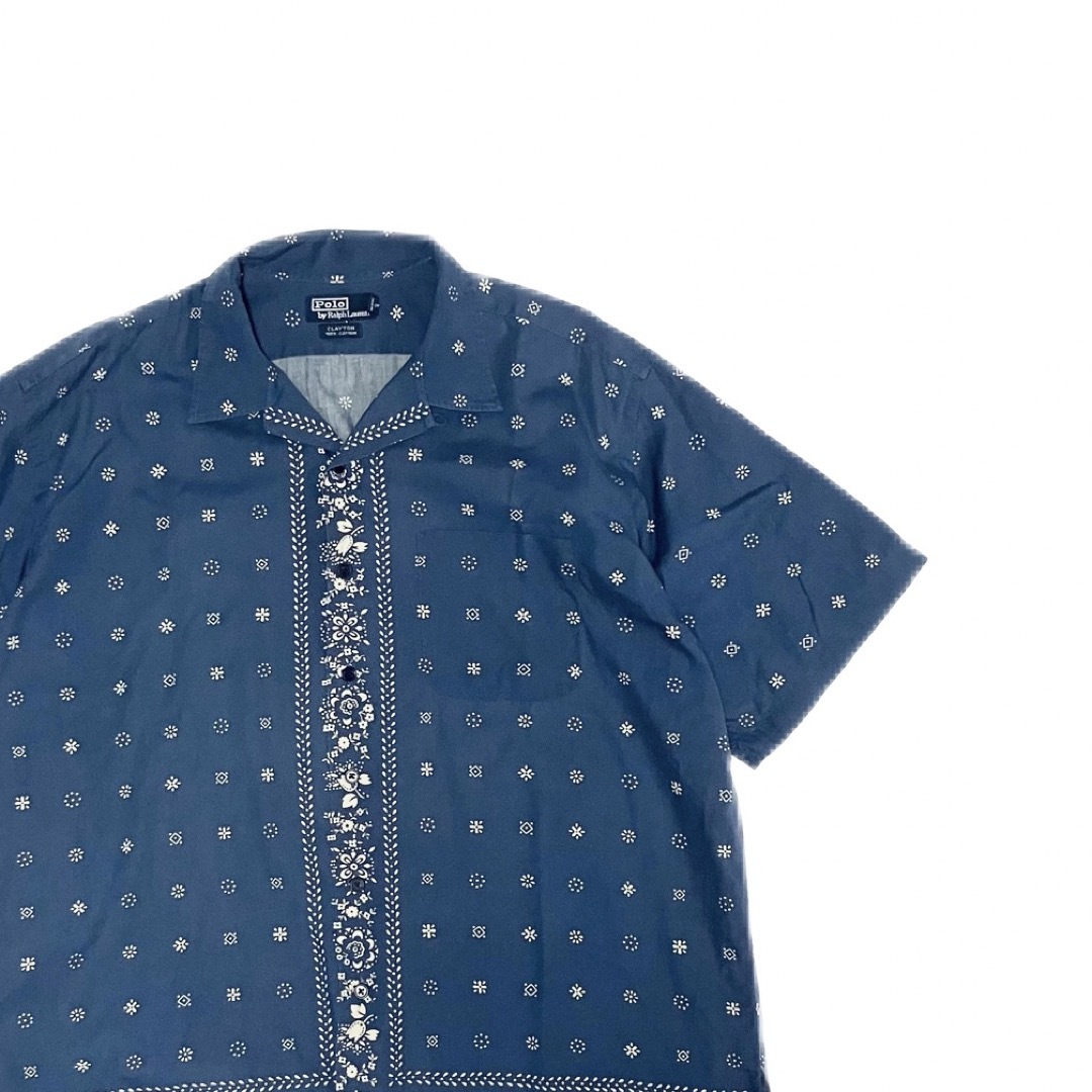 POLO RALPH LAUREN(ポロラルフローレン)のポロ ラルフローレン 総柄シャツ オープンカラーシャツヴィンテージ XL メンズのトップス(シャツ)の商品写真