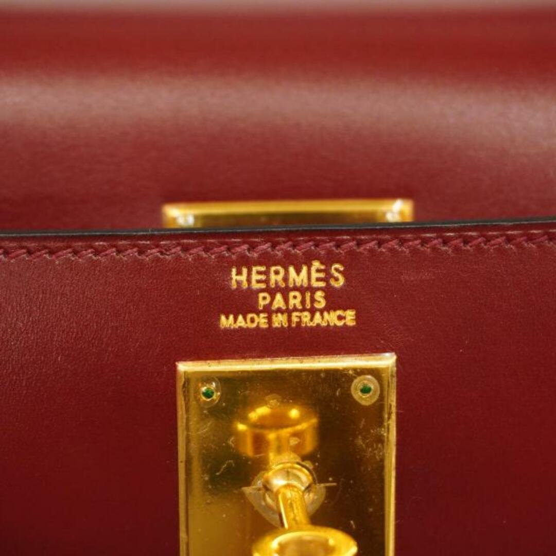 Hermes(エルメス)の【3cb1442-g】エルメス ツーウェイバッグ/ケリー32/□D刻印/ボックスカーフ/ルージュアッシュ/ゴールド金具 【中古】 レディース レディースのバッグ(その他)の商品写真